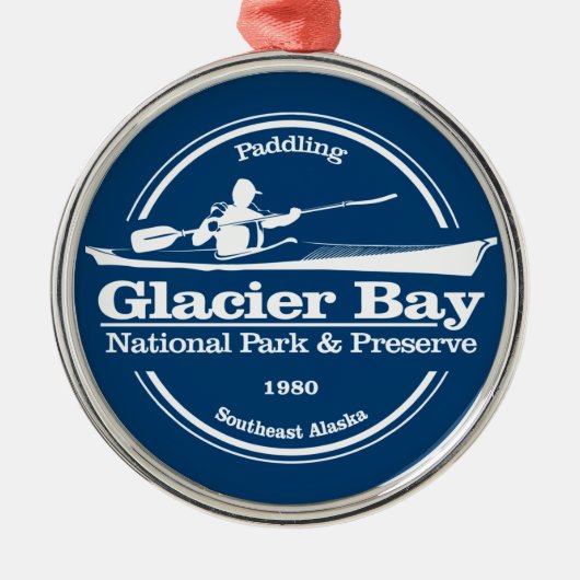 Glacier Bay NP (SK) Metalen Ornament (Voorkant)
