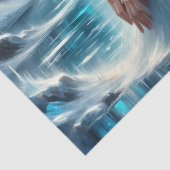 Glacier Bloom Ice Fairy Winter Fantasy Decoupage  Tissuepapier (Detail)