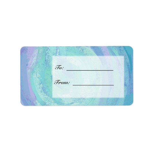 Glacier Blue Monogram Etiket (Voorkant)