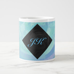 Glacier Blue Monogram Grote Koffiekop