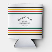 Glacier Cabin Club Custom Crest Park Stripe Blikjeskoeler (Voorkant)