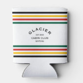 Glacier Cabin Club Custom Crest Park Stripe Blikjeskoeler (Achterkant)