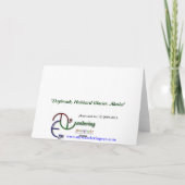 Glacier de Hubbard, carte de Noël d'aube (Dos)