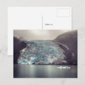 Glacier de l'Alaska foncé et dramatique | Carte po (Devant / Derrière)