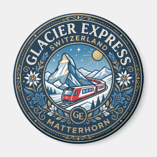 Glacier Express & Matterhorn, Zwitserland Magneet