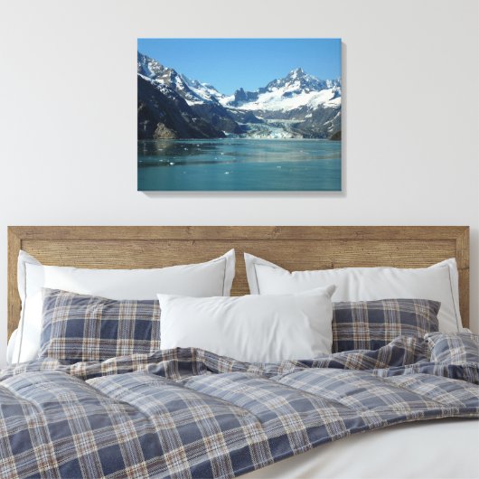 Glacier-Fed Waters van Alaska Canvas Afdruk (Insitu (Slaapkamer))