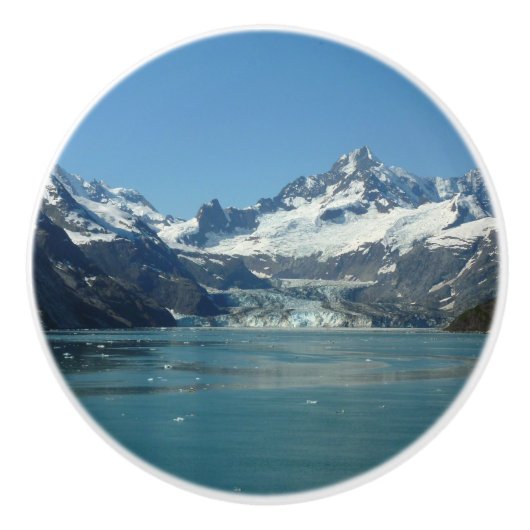 Glacier-Fed Waters van Alaska Keramische Knop (Voorkant)