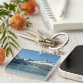 Glacier-Fed Waters van Alaska Sleutelhanger (Voorkant Rechts)