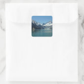 Glacier-Fed Waters van Alaska Vierkante Sticker (Tas)