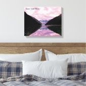 Glacier Fjord Canvas Afdruk (Insitu (Slaapkamer))