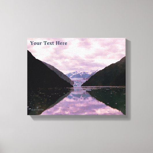 Glacier Fjord Canvas Afdruk (Voorkant)