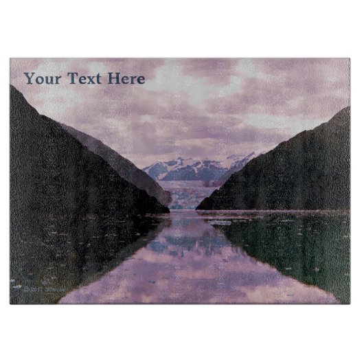 Glacier Fjord Snijplank (Voorkant)