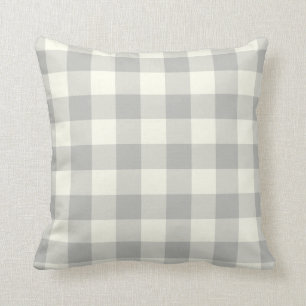 Glacier Gray Gingham Sierkussen