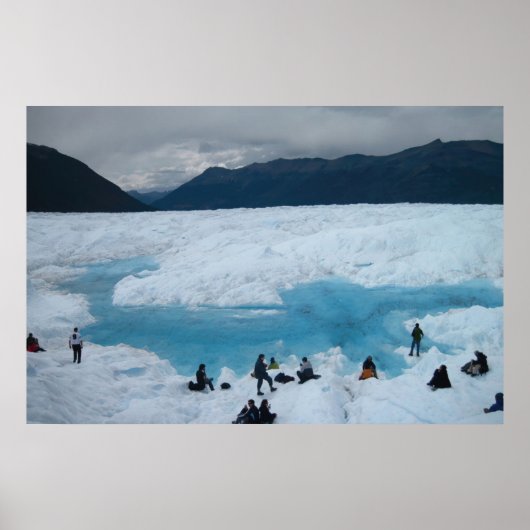 Glacier Hikers Poster (Voorkant)