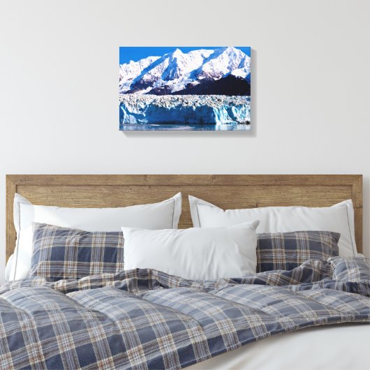 Glacier Hubbard, Alaska Impression de toile (Insitu(Chambre))