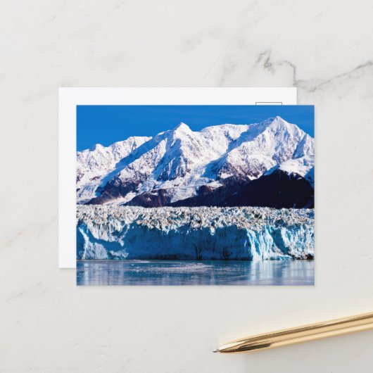 Glacier Hubbard, Carte Postale d'Alaska (Devant/Arrière en situation)