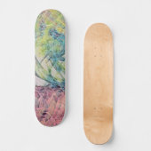 Glacier Ice Abstract Art Colorful Skateboard Deck (Recto)
