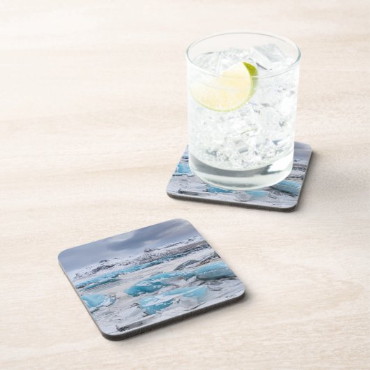 Glacier Ice-landschap, IJsland Bier Onderzetter (Rechterzijde)