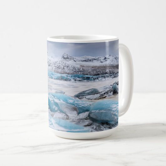 Glacier Ice-landschap, IJsland Koffiemok (Voorkant rechts)