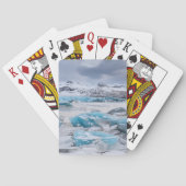 Glacier Ice-landschap, IJsland Pokerkaarten (Achterkant)