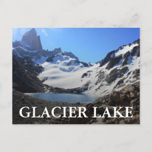 Glacier Lake nabar Mount Fitz Roy Briefkaart