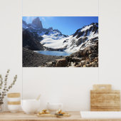 Glacier Lake nabar Mount Fitz Roy Poster (Keuken)