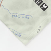 Glacier (Montana) kaart fleece blanket (Hoek)