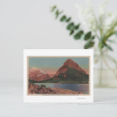 Glacier, MT - Uitzicht van Grinnell Mt. & Swiftcur Briefkaart (Staand voorkant)