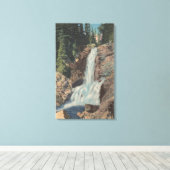 Glacier, MT - Uitzicht van Trick Herfsten & Medici Canvas Afdruk (Insitu (Houten vloer))