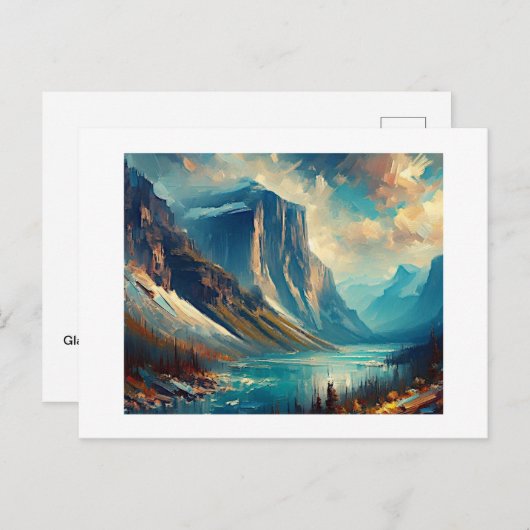 Glacier Nationaal Park Montana Briefkaart (Voorkant / Achterkant)