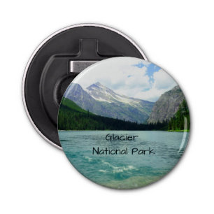 Glacier Nationaal Park Montana Button Flesopener