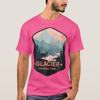 Glacier Nationaal Park Montana Herten Wandelen Cam T-shirt
