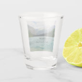 Glacier Nationaal Park Montana Shot Glas (Achterkant)