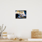 Glacier Nationaal Park Watervallen Poster (Keuken)