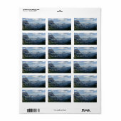 Glacier National Park Adreslabel Etiket (Full Sheet)