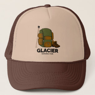 Glacier National Park Backpack Trucker Pet