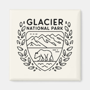 Glacier National Park Beer Embleem Magneet