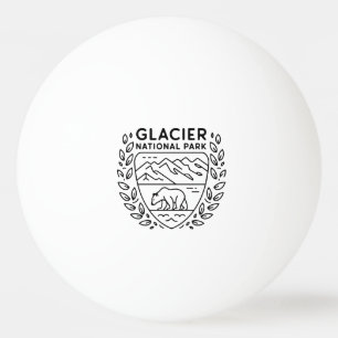 Glacier National Park Beer Embleem Pingpongballen
