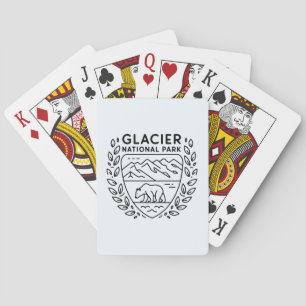Glacier National Park Beer Embleem Pokerkaarten