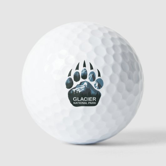 Glacier National Park Beer Paw Golfballen (Voorkant)
