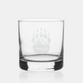 Glacier National Park Beer Paw Whisky Glas (Achterkant)