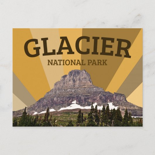 Glacier National Park Briefkaart (Voorkant)