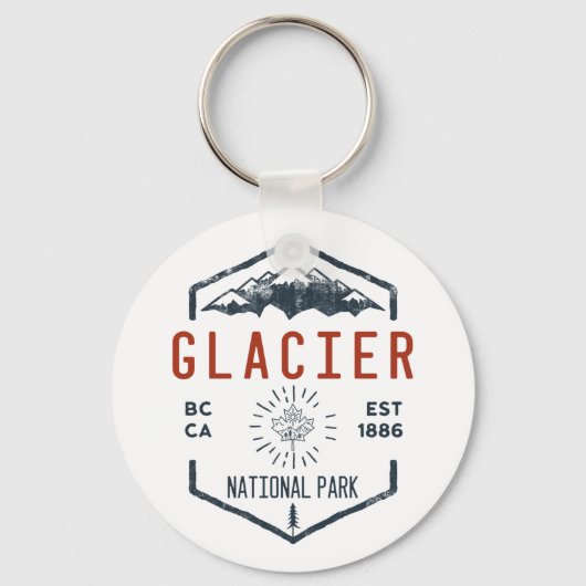 Glacier National Park Canada Sleutelhanger (Voorkant)