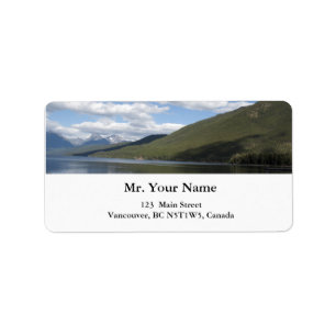 Glacier National Park-fotografie. Etiket