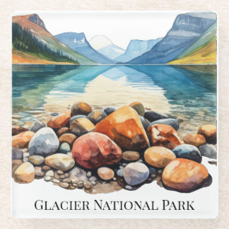 Glacier National Park Glass Onderzetter Glazen Onderzetter