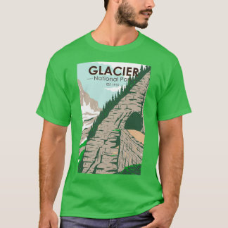 Glacier National Park Going to the Sun Road Vintag T-shirt