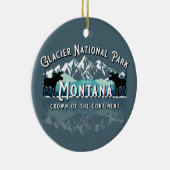GLACIER NATIONAL PARK HOLIDAY KERAMISCH ORNAMENT (Rechts)