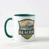 Glacier National Park Illustratie Reizen  Mok (Links)