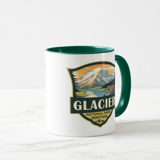 Glacier National Park Illustratie Reizen  Mok (Voorkant rechts)