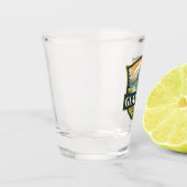 Glacier National Park Illustratie Reizen  Shot Glas (Links)